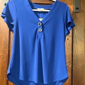 Royal Blue Blouse